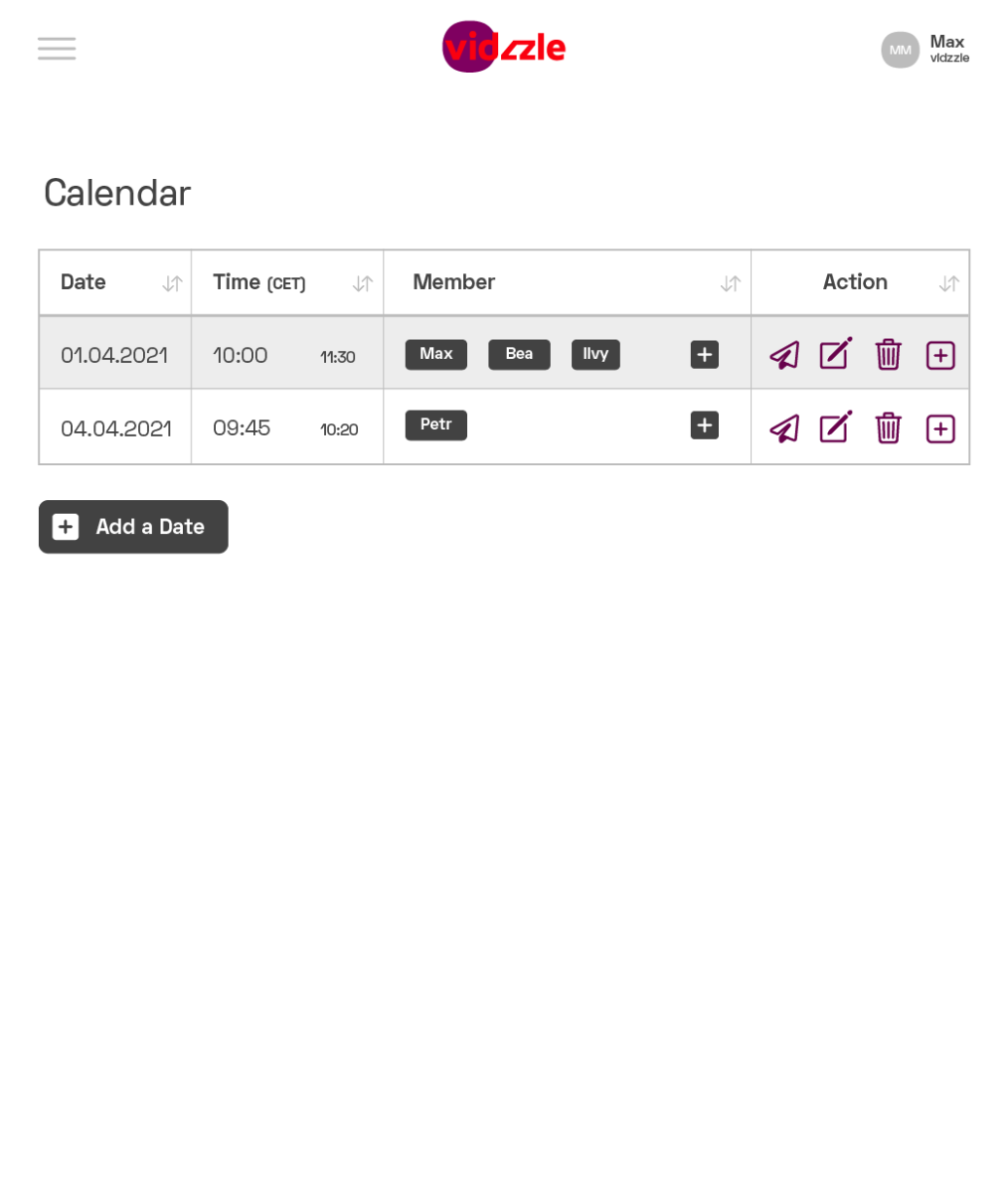 Kalender Funktion